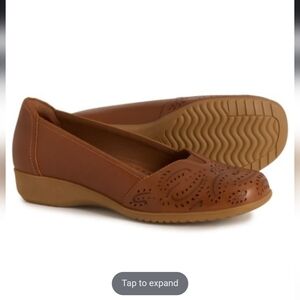 NWT Cobb Hill Rozie Slip-On Mini Wedge Shoes - Leather 5.5m